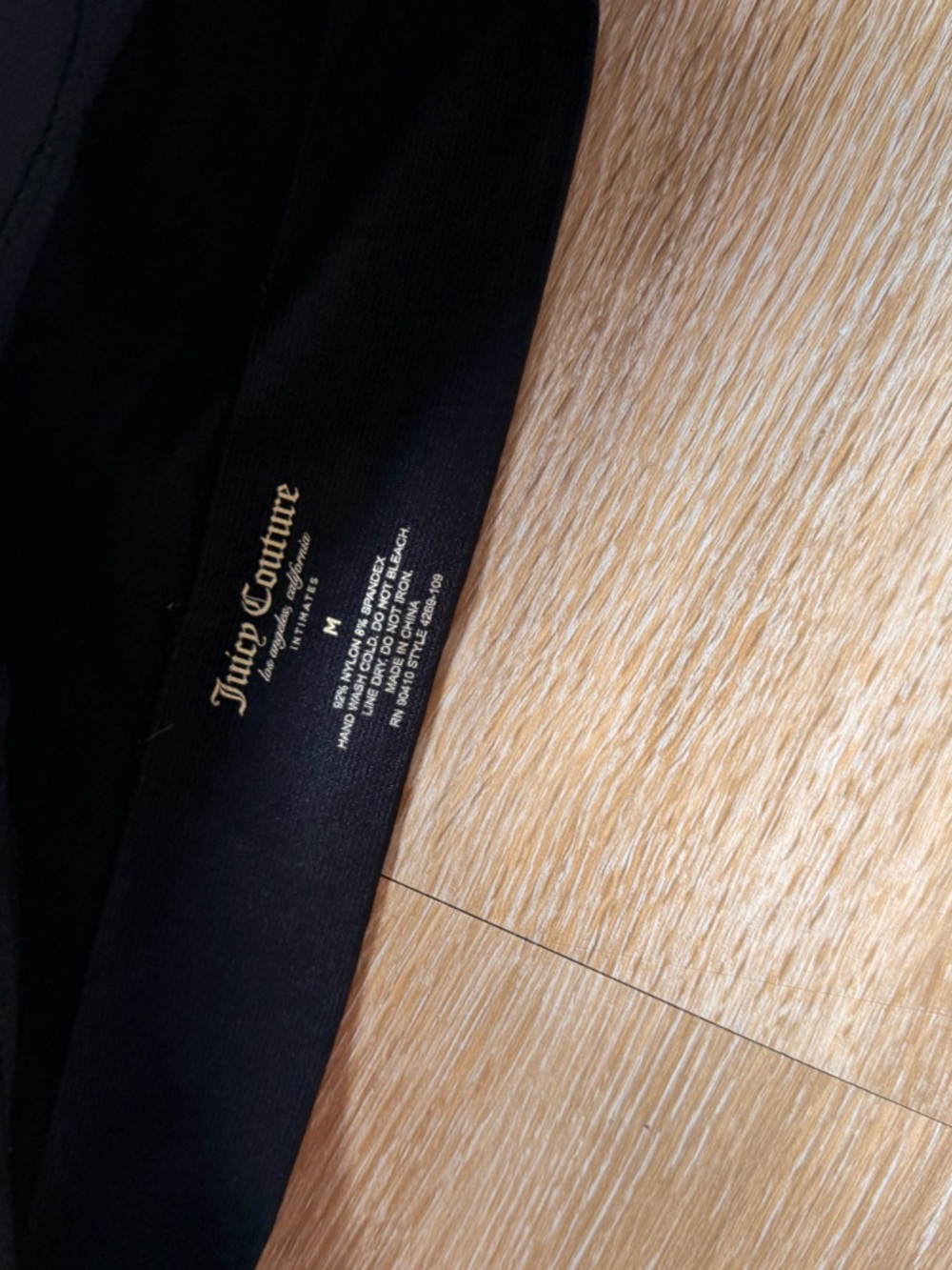 Juicy Couture Black Logo Bralette - Picture 2 of 3